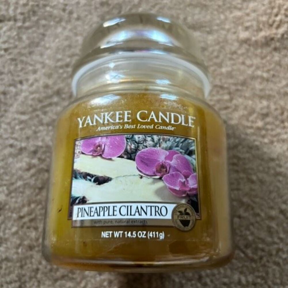 Yankee Candle Pineapple Cilantro 14.5oz Used Candle
